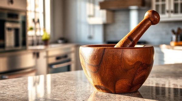 Découvrez les mortiers et pilons en chêne pour une cuisine chic